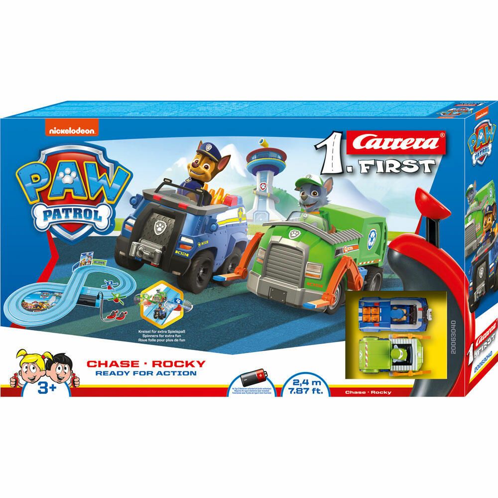 Carrera Paw Patrol Ready for Action Rennbahn, Auto, Rennauto, Rennstrecke, Carrera First, 20063040