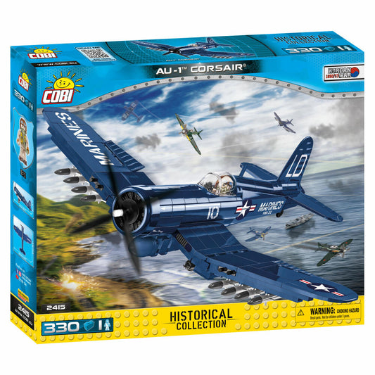 COBI Klemmbausteinset AU-1 Corsair, Korean War Historical Collection, Flugzeug, Klemmbausteine, 330 Teile, 2415