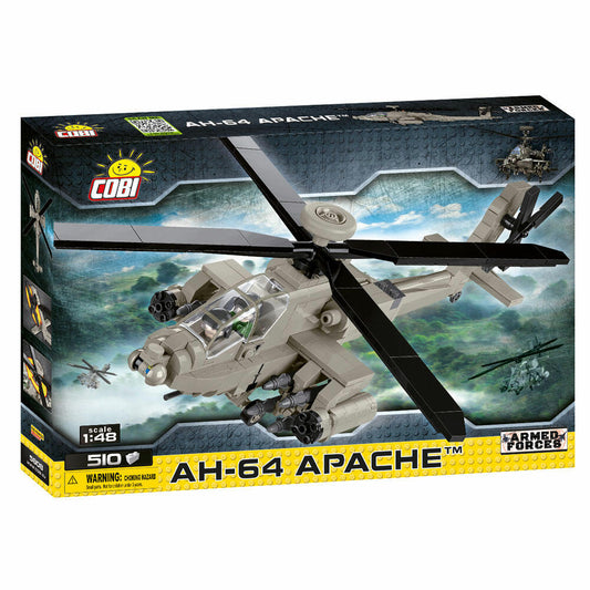 COBI Armed Forces AH-64 APACHE 1:35, Kampfhubschrauber, Flugzeug, Konstruktionsbausteine, Spielzeug, Kunststoff, 510 Teile, 5808