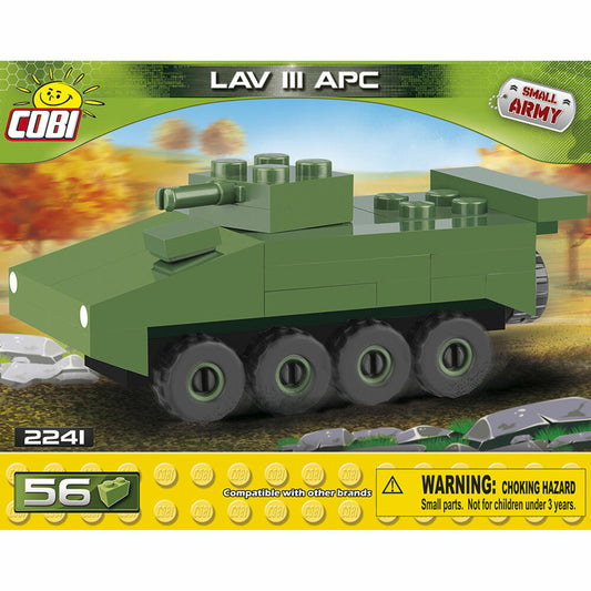 COBI World War 2 LAV III APC, Fahrzeug, Militär, Soldaten, Figur, Konstruktionsbausteine, 56 Teile, 2241
