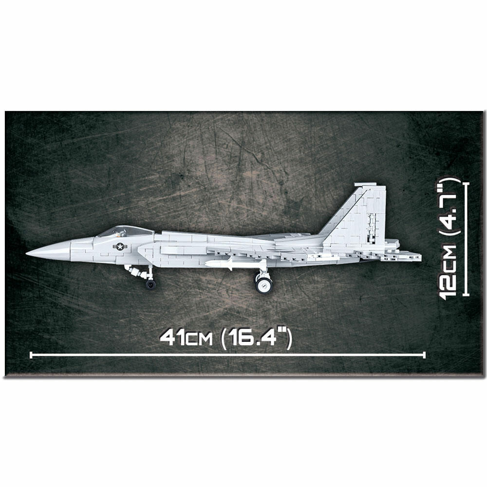 COBI Armed Forces F-15 Eagle, Kampfflugzeug, Flugzeug, Konstruktionsbausteine, Spielzeug, Kunststoff, 640 Teile, 5803