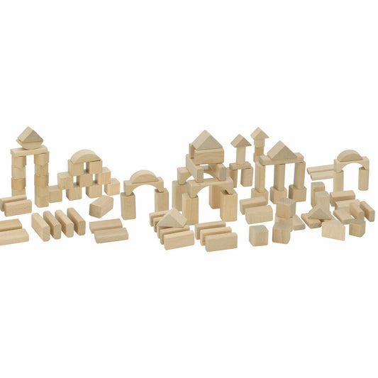 Eichhorn Nature Wooden Building Blocks, 100 pcs., Wooden Blocks, Building Blocks, Building Blocks, Wooden Blocks, from 1 year, Wood, 100010141