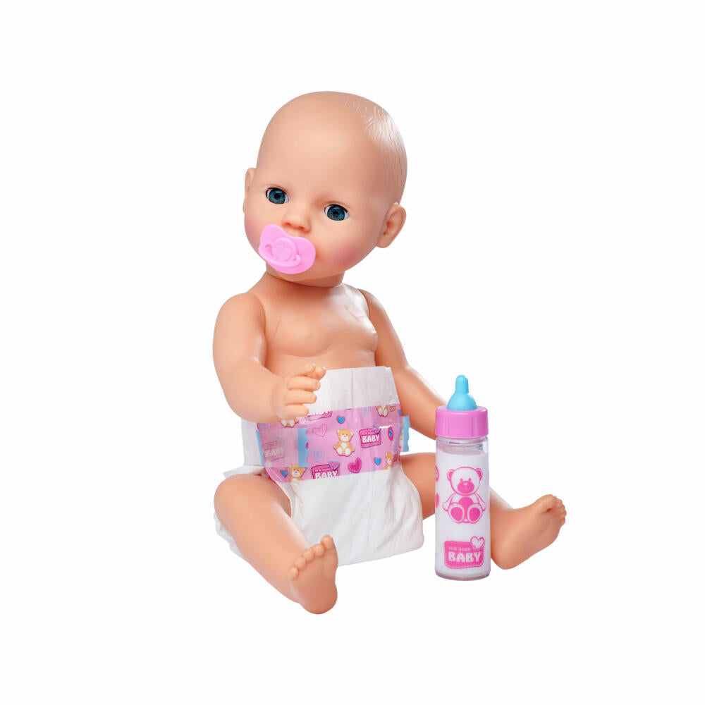 Simba New Born Baby Erstes Pflege Set, Puppen Zubehör, Schnuller, Windel, Trinkflasche, Baby, Spielzeug, 105562487