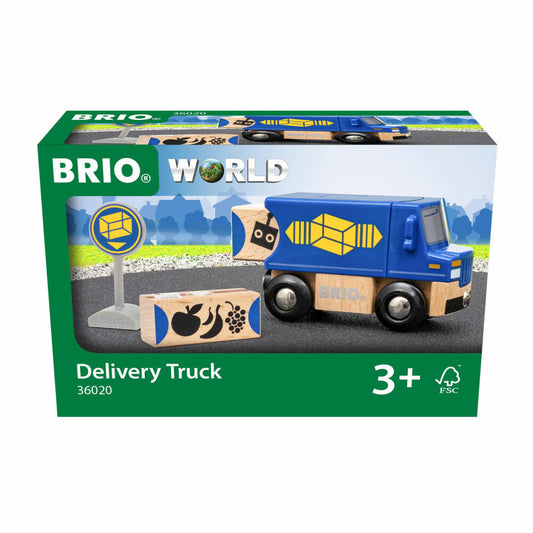 BRIO Zustell-Fahrzeug, Liefer-LKW, Holzeisenbahn, Holz Eisenbahn, Zubehör, 63602000