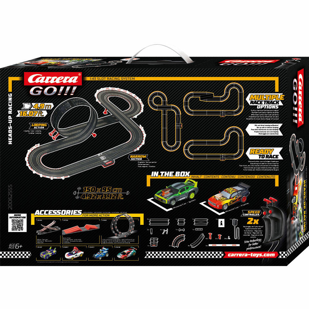 Carrera Heads-Up Racing Racetrack, Car, Racing Car, Race Track, GO Sets, 20062555