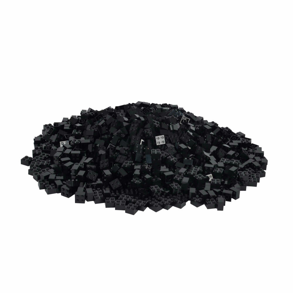 Simba Blox 1000 Schwarze 4er Steine Lose, Bausteine, Bauklötze, Kinder Spielzeug, 1000 Stück, 104114120
