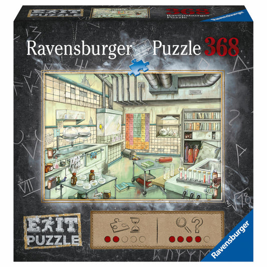 Ravensburger EXIT Puzzle The Laboratory, Adult Puzzle, Puzzle Game, 368 Pieces, 16783