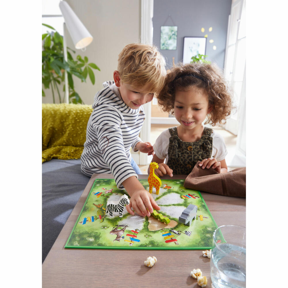 HABA Mein erster Lernspielzoo, 10 Lernspiele, Lernspielzeug, Holzspielzeug, ab 3 Jahren, 305173