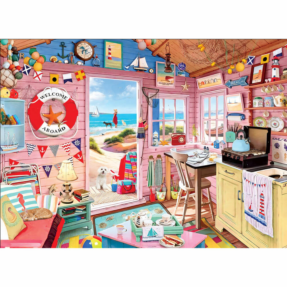 Eurographics Puzzle Ocean Cottage by Ray Powers, Smart Cut, 1000 Teile, 68 x 48 cm, 6000-5908