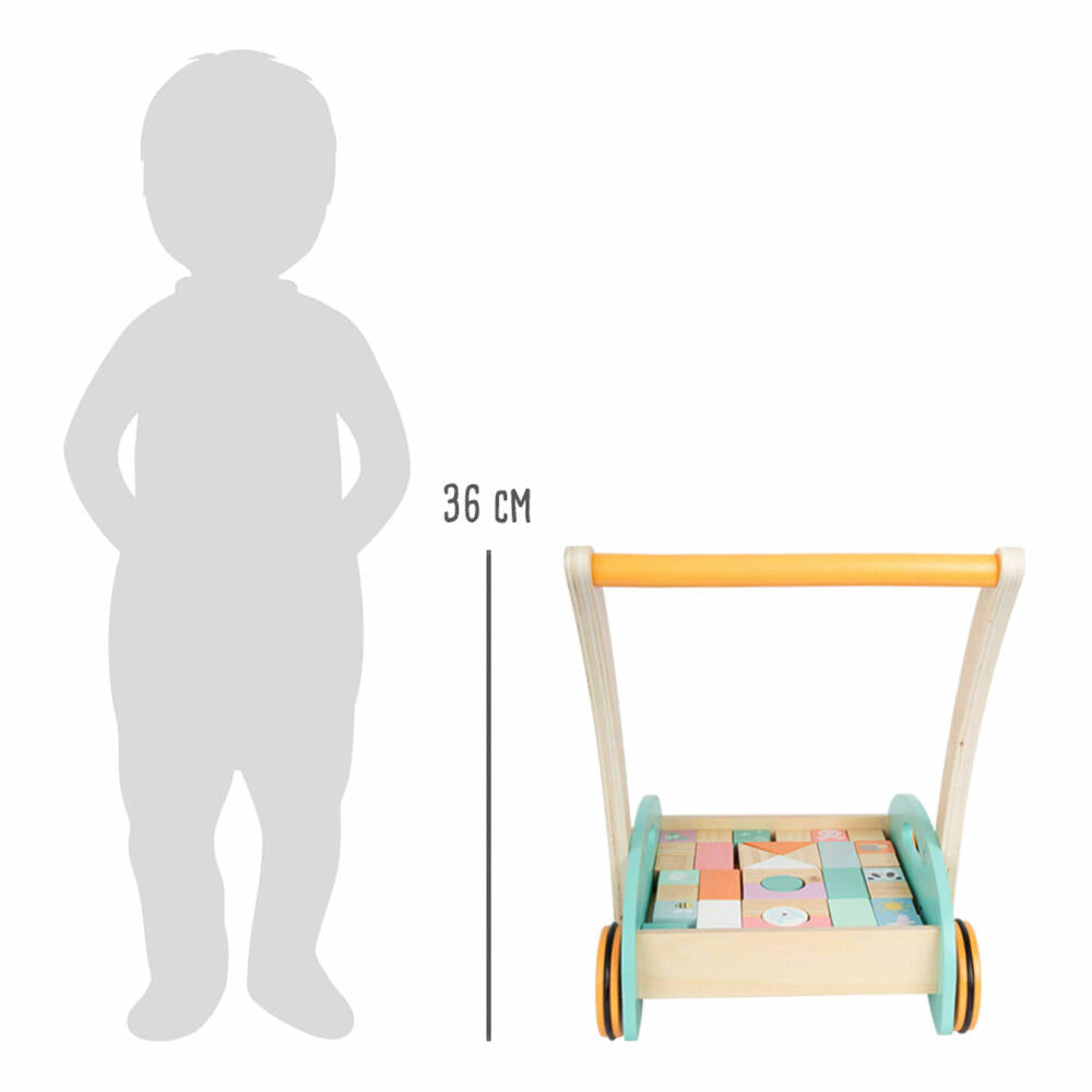 Legler Small Foot Lauflernwagen Pastell, Spielzeug, ab 12 Monate, 11766