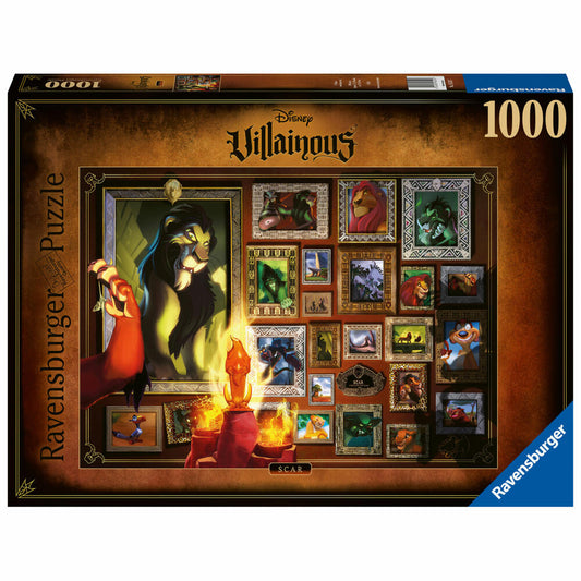 Ravensburger Puzzle Disney Villainous: Scar, Adult Puzzle, Adult Puzzles, 1000 Pieces, 16524