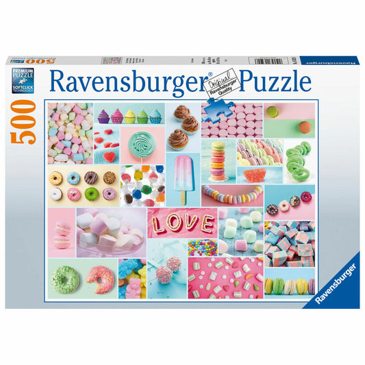 Ravensburger Puzzle Sweet Temptation, Adult Puzzle, Adult Puzzles, Standard, 500 Pieces, 16592
