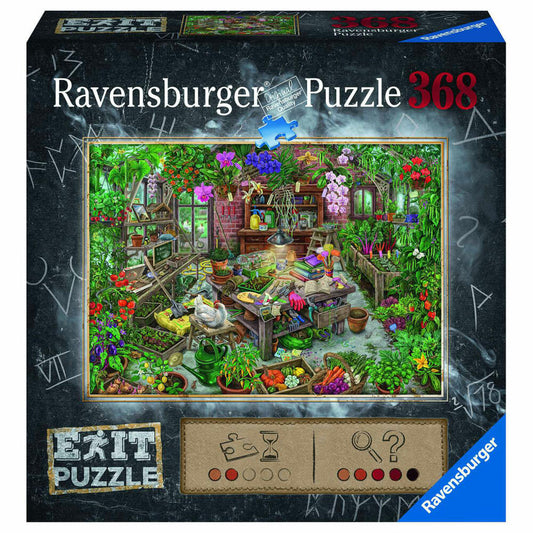 Ravensburger Exit Puzzle In The Greenhouse, Adult Puzzle, Guessing Game, Puzzle, Adult Puzzles, 368 Pieces, 16483