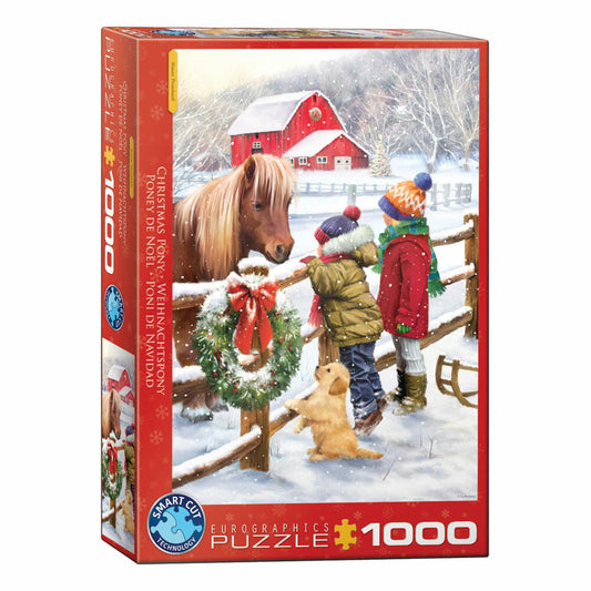 Eurographics Puzzle Weihnachtspony, Smart Cut, 1000 Teile, 68 x 48 cm, 6000-5638