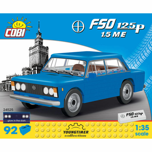 COBI Youngtimer Collection FSO 125p 1.5 ME, Auto, Fahrzeug, Sammelautos, Spielzeug, Spielen, Konstruktionsbausteine, Kunststoff, 92 Teile, 24525