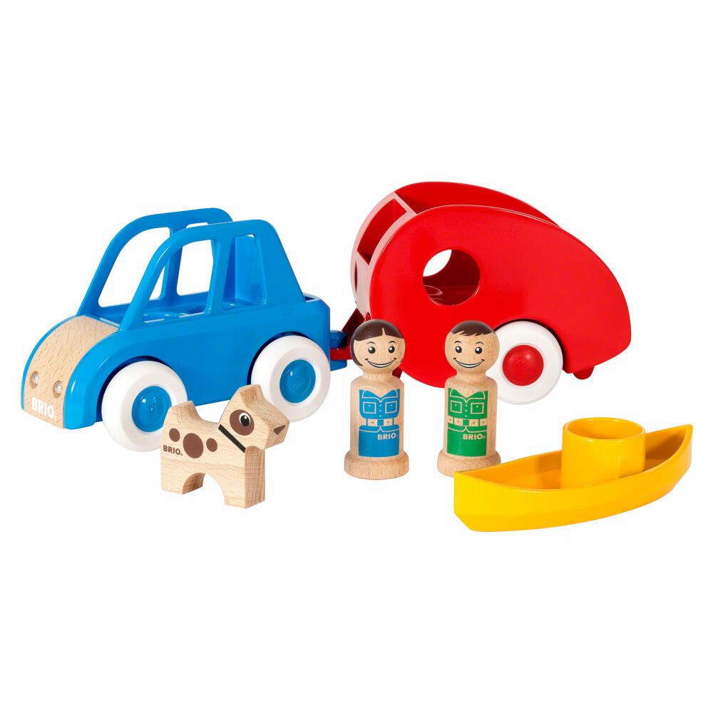 BRIO My Home Town Campingset, 6-tlg., Camping, Kinderspielzeug, Holzspielzeug, Holz Spielzeug, 30316