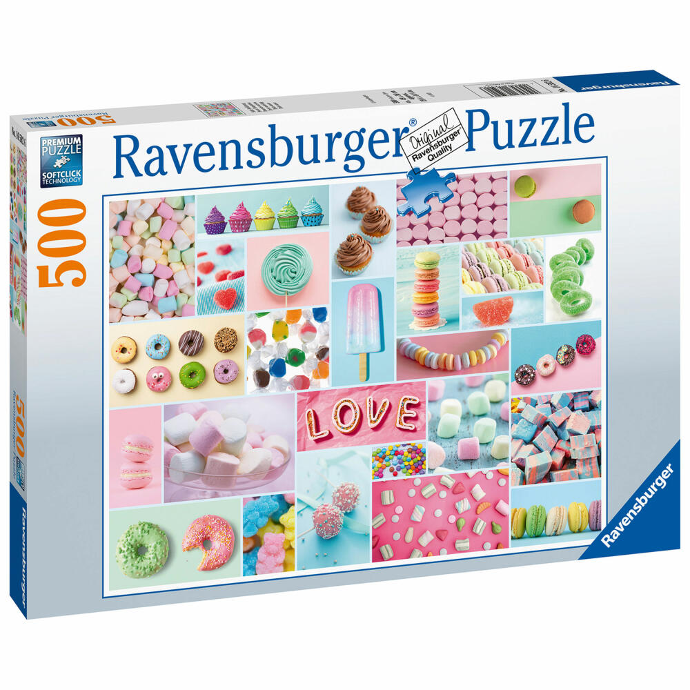 Ravensburger Puzzle Sweet Temptation, Adult Puzzle, Adult Puzzles, Standard, 500 Pieces, 16592