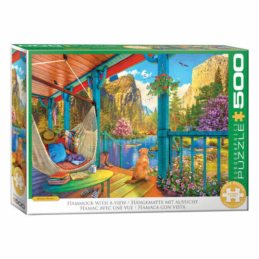 Eurographics Puzzle Hängematte mit Aussicht, 500 Teile, 68 x 48 cm, 6500-5885