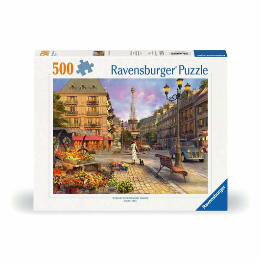 Ravensburger Puzzle Spaziergang durch Paris, Erwachsenenpuzzle, 500 Teile, 12000198