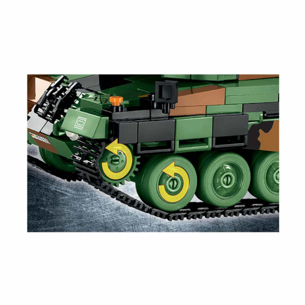 COBI Small ArmyLeopard 2 A4, Militär, Soldaten, Panzer, Spielzeug, Konstruktionsbausteine, 864 Teile, 2618