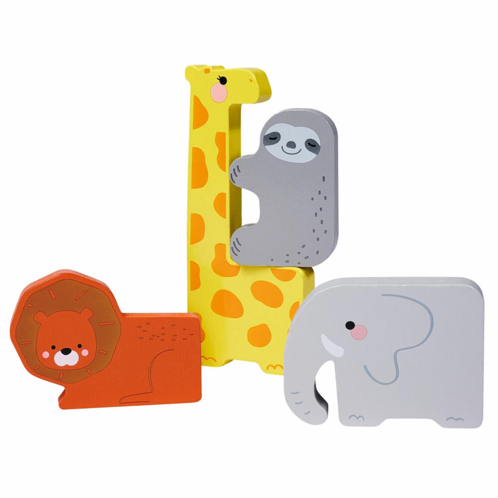 Eichhorn animal set in wooden box, 15 pcs., puzzle, children's puzzle, sorting game, game figures, toy, 100003772