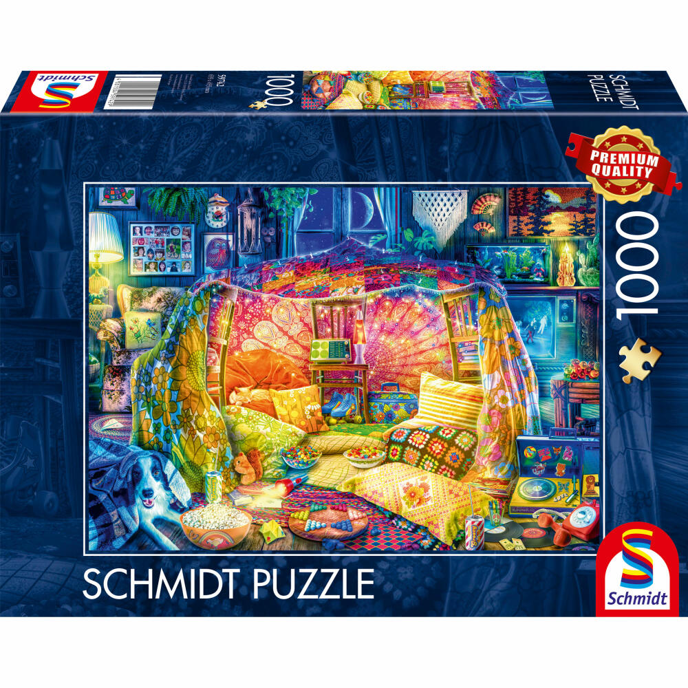 Schmidt Spiele Puzzle Gemütliche Höhle, Erwachsenenpuzzle, Standard, 1000 Teile, 59742
