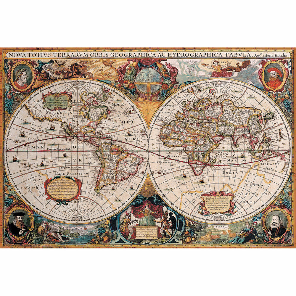 Eurographics Puzzle Antique World Map, 2000 pieces, 67.6 x 96.8 cm, 8220-1997