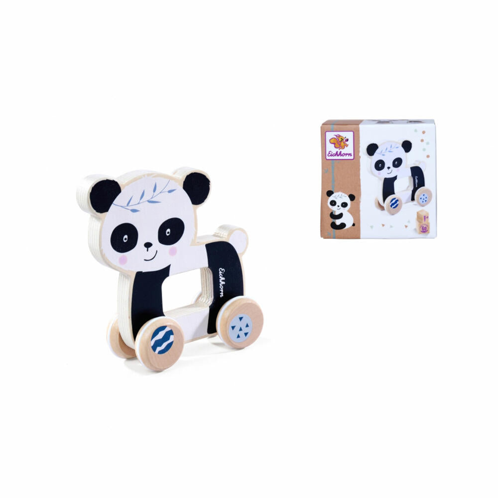 Eichhorn Schiebetier Panda, Schiebefigur, Schiebespielzeug, Ziehtier, Spielzeug, Kinder, 100003818
