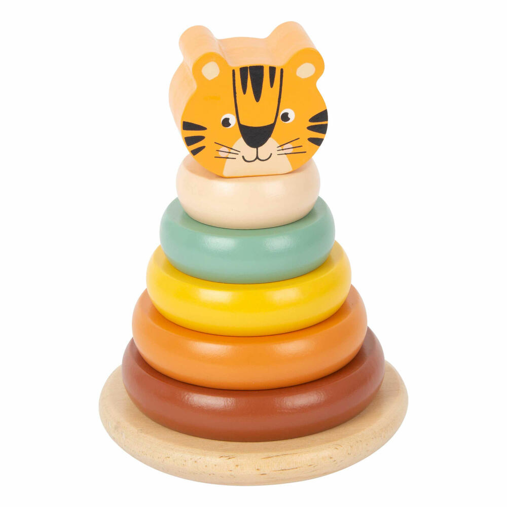 Legler Small Foot Stapelturm Tiger Safari, Spielzeug, ab 12 Monate, 11706