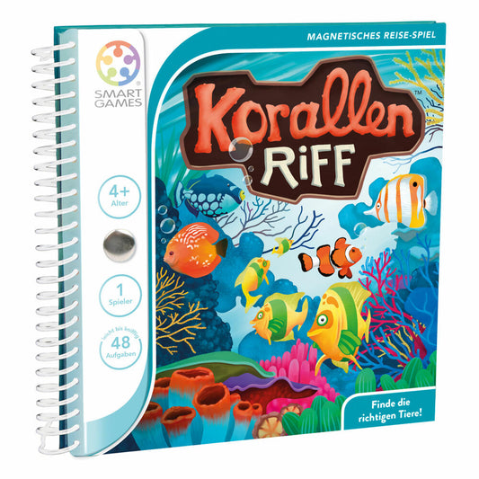 Smart Games Magnetic Travel Games Coral Reef, Travel Game, Children's Game, Children's Game, from 4 years, SGT 221 DE-8