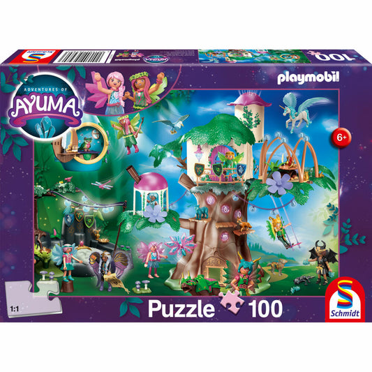 Schmidt Spiele Playmobil Ayuma The Magical Fairy Forest, Puzzle, Children's Puzzle, 100 Pieces, 56480