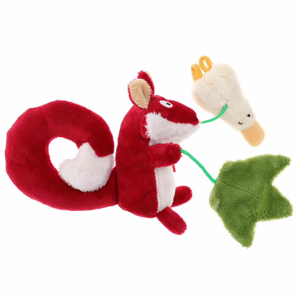 sigikid Anhänger Fuchs, Greifling, Rassel, Babyschalenanhänger, Babyspielzeug, Baby Spielzeug, für Babyschale, Polyester, 41011
