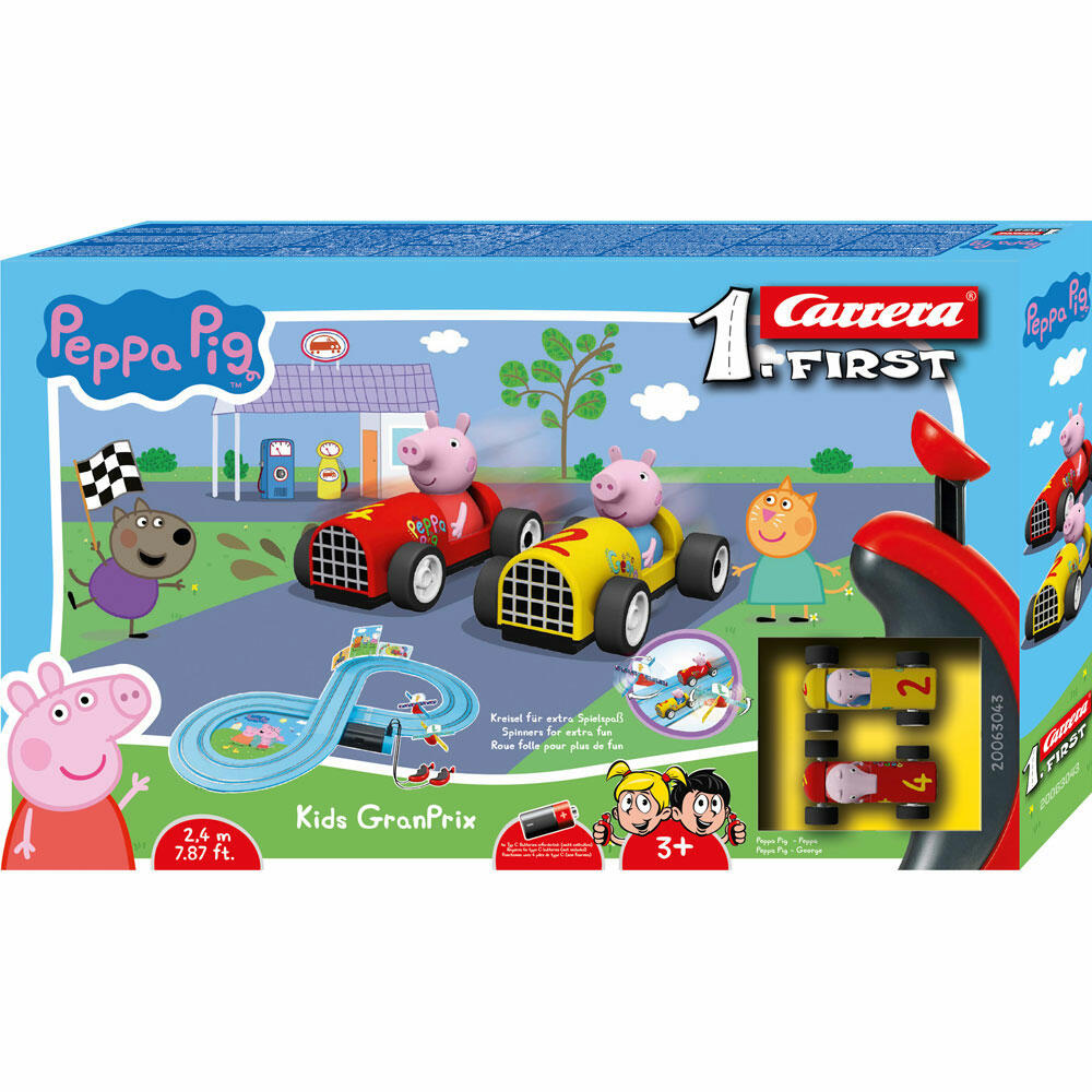 Carrera Peppa Pig Kids GranPrix race track, car, racing car, race track, Carrera First, 20063043