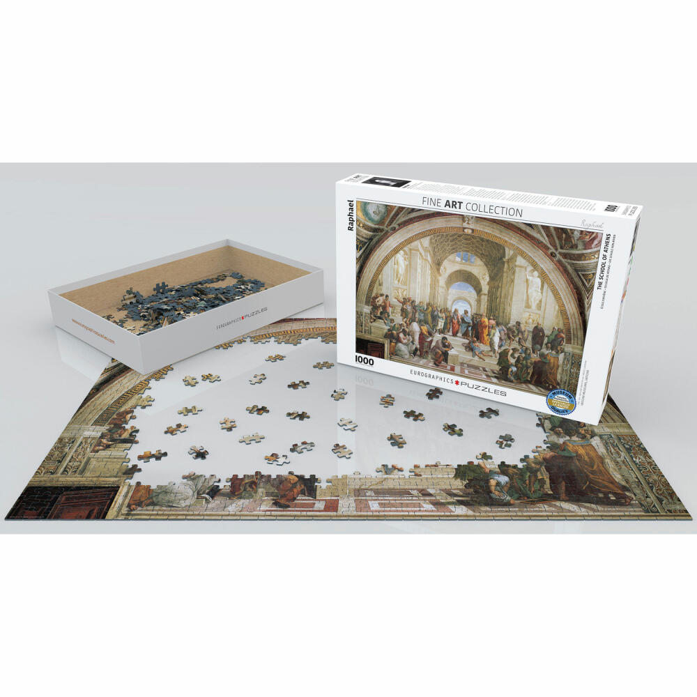 Eurographics Puzzle The School of Athens by Raphael, 1000 pieces, 68 x 48 cm, 6000-4141