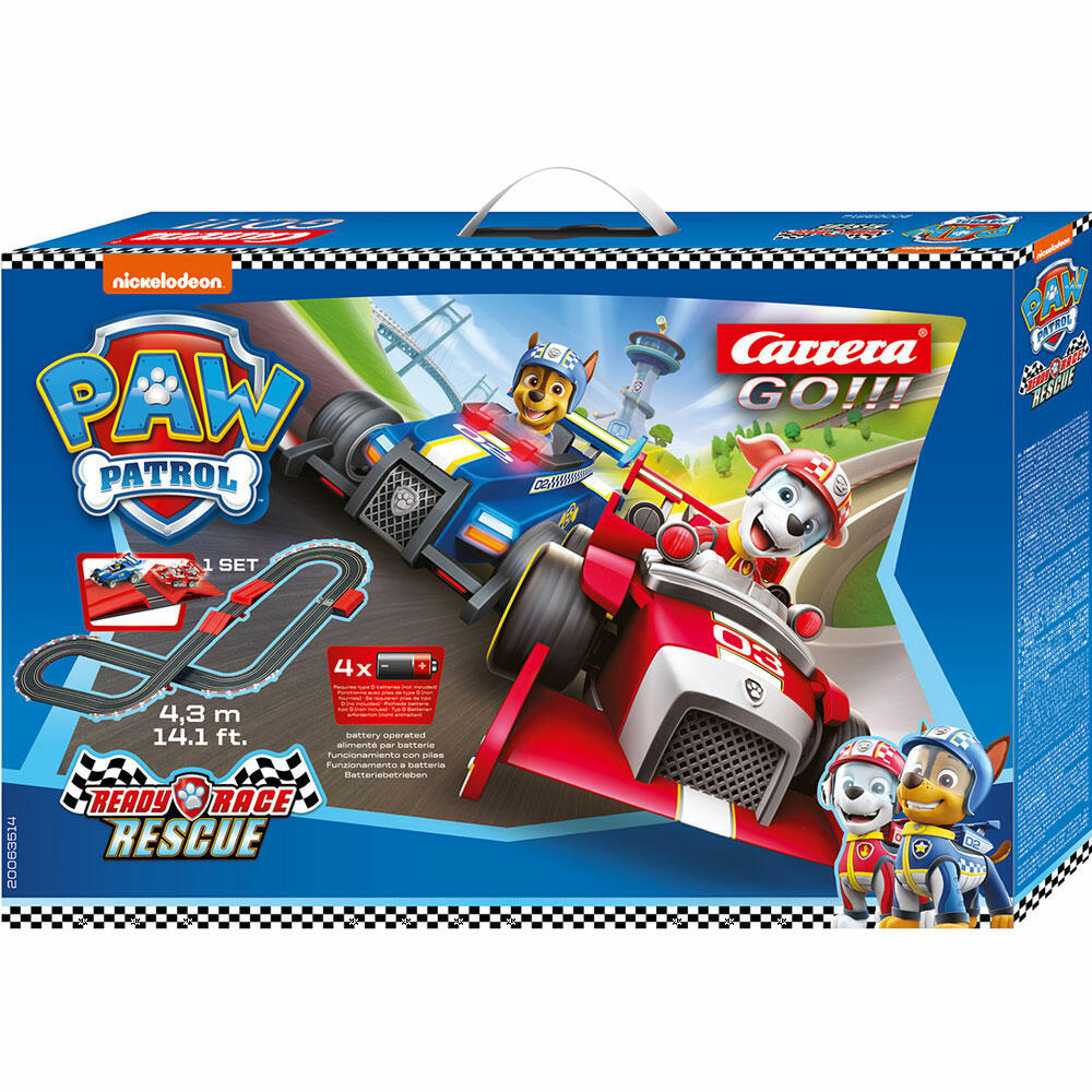 Carrera Paw Patrol Ready Race Rescue Race Track, Car, Racing Car, Race Track, GO Sets, 20063514