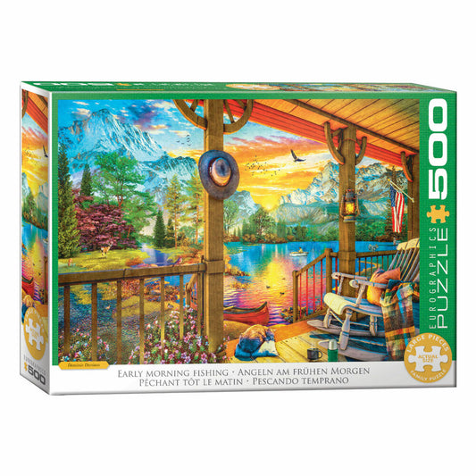 Eurographics Puzzle Fishing in the Early Morning, 500 pieces, 68 x 48 cm, 6500-5884