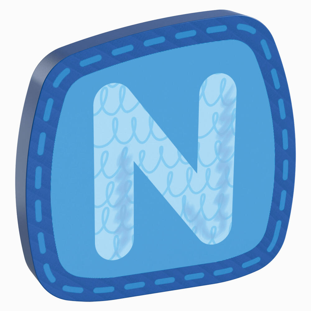 HABA wooden letter N, letters, door sign, wall, decoration, children's room, child, baby, 302459