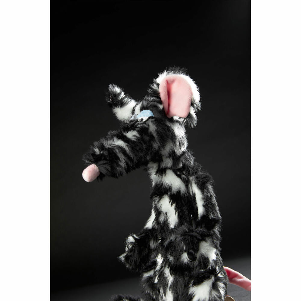 sigikid BEASTS Kuscheltier Ratte Schiggi Miggi, Plüschtier, Schmusetier, Kuschel Tier, Schwarz / Weiß, 39609