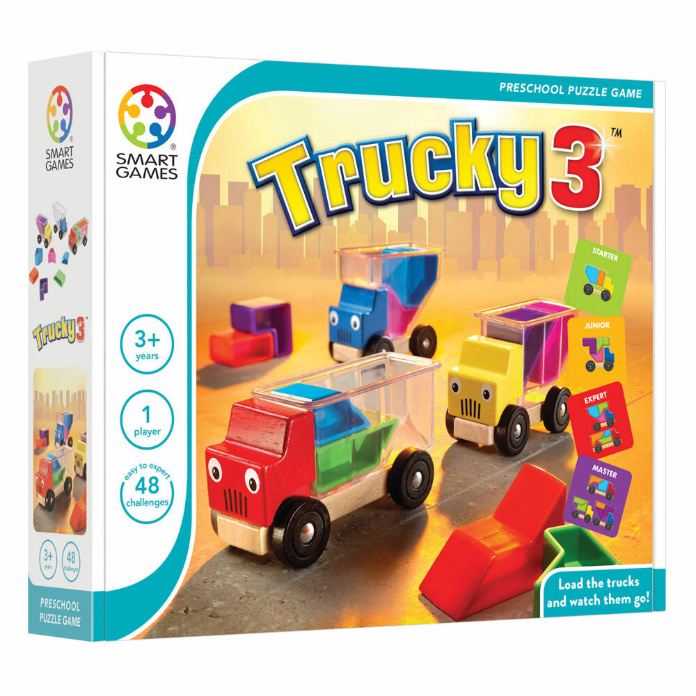 Smart Games educational game Trucky 3, thinking game, children's game, children's game, from 3 years, SG 035