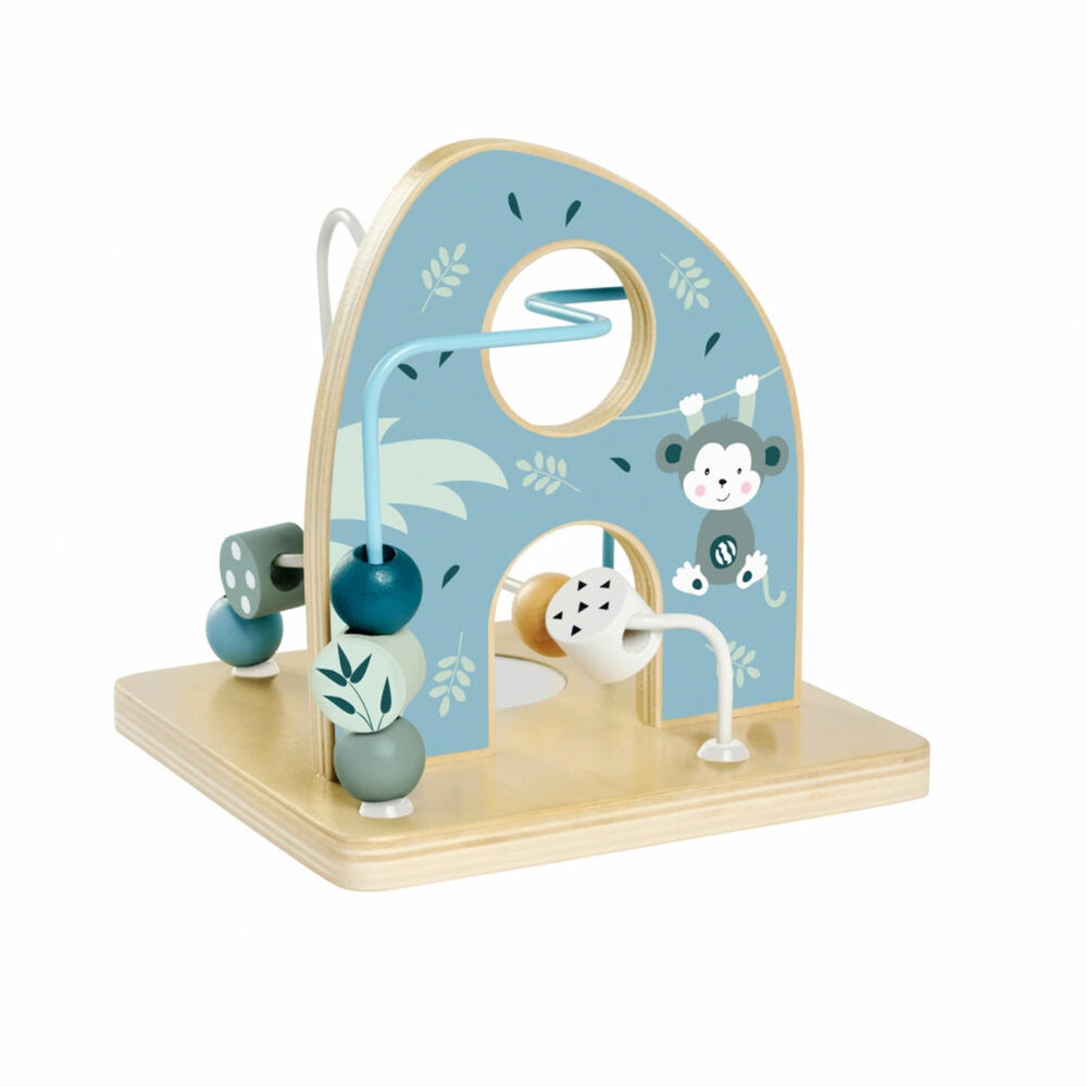 Eichhorn Motorikschleife, Motorikspielzeug, Motorik Spielzeug, Schiebespiel, Holz, 100003803