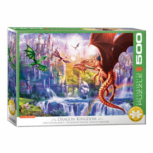 Eurographics Puzzle Dragon Kingdom, Fantasy, 500 pieces, 68 x 48 cm, 6500-5362