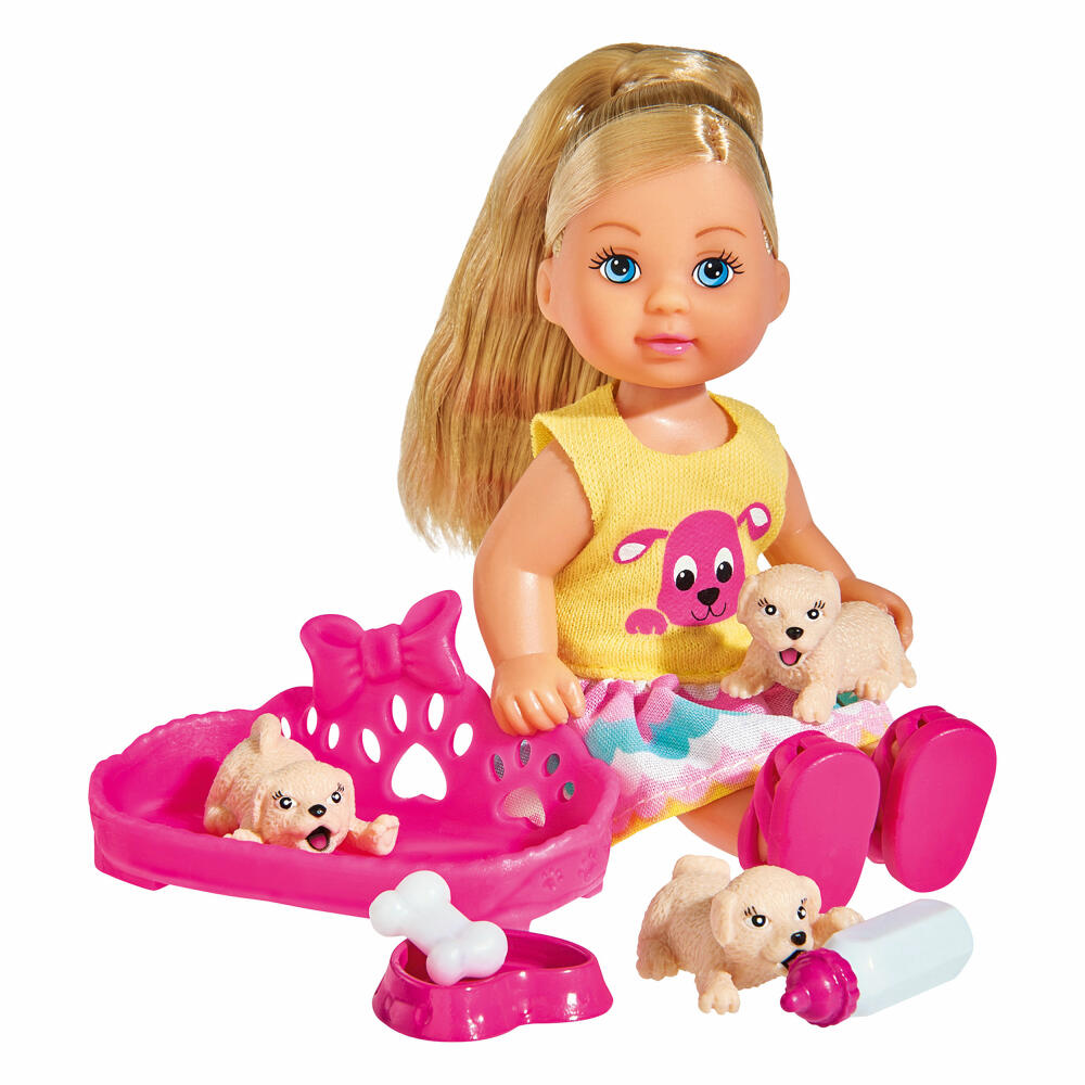Simba Evi Love Puppy Love, Puppe, Hunde, Welpen, Pflege, Spielzeug, 12 cm, 105733041