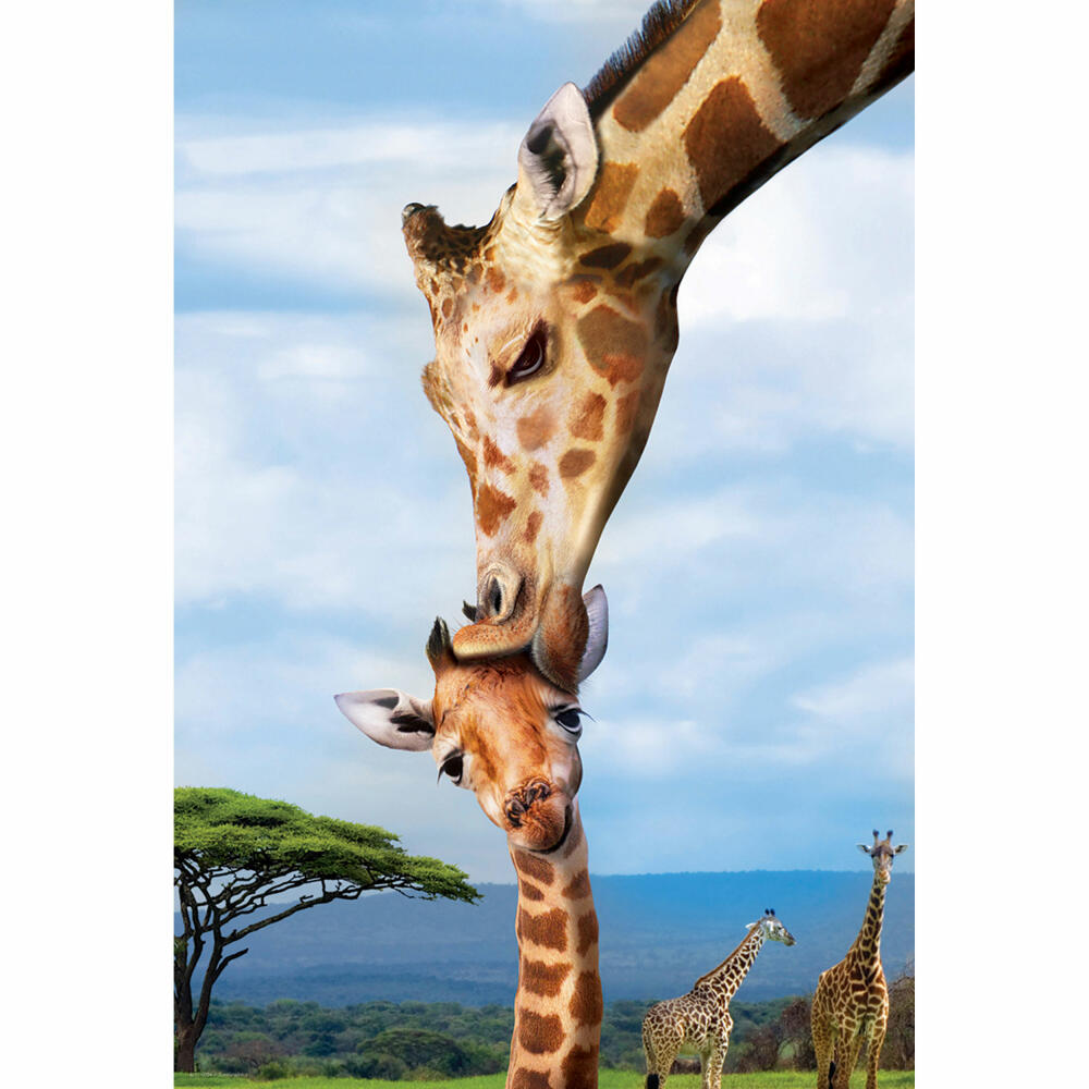 Eurographics Puzzle Giraffenmutterkuss, Giraffen, 250 Teile, 33 x 48 cm, 8251-0294