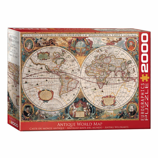 Eurographics Puzzle Antique World Map, 2000 pieces, 67.6 x 96.8 cm, 8220-1997