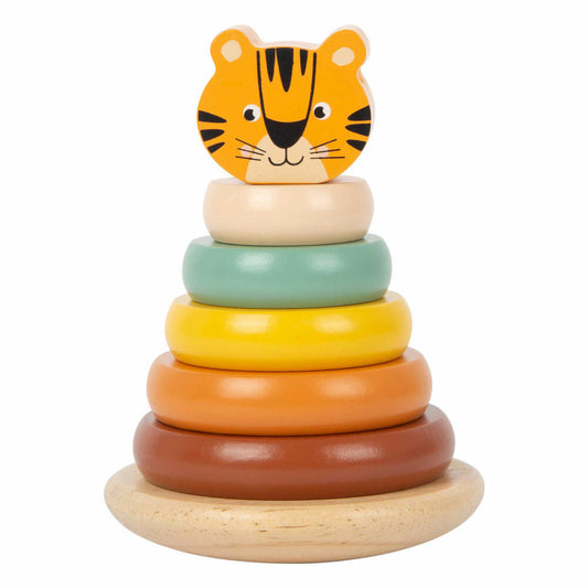 Legler Small Foot Stapelturm Tiger Safari, Spielzeug, ab 12 Monate, 11706