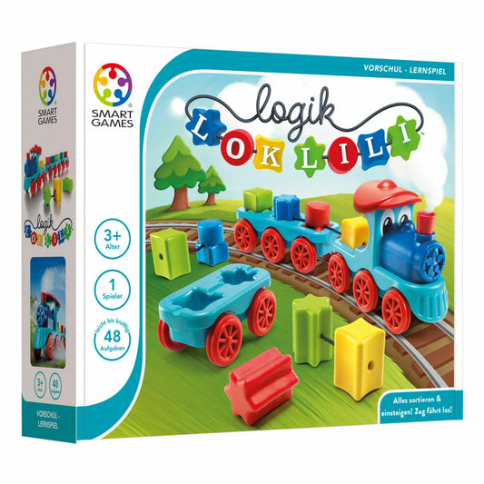 Smart Games Vorschule Logik Lok Lili, Denkspiel, Kinderspiel, Kinder Spiel, ab 3 Jahren, SG 040 DE