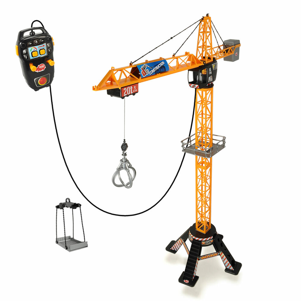 Dickie Toys Construction Mega Kran, Baukran, Spielzeugkran, Spielzeug, Kunststoff, 69.7 cm, 203462412