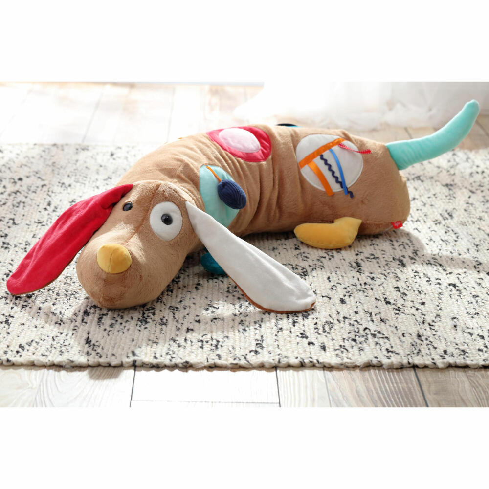 sigikid PlayQ active pillow dog, explorer pillow, cuddly pillow, children's pillow, play pillow, children's toy, children's toy, polyester, 40999