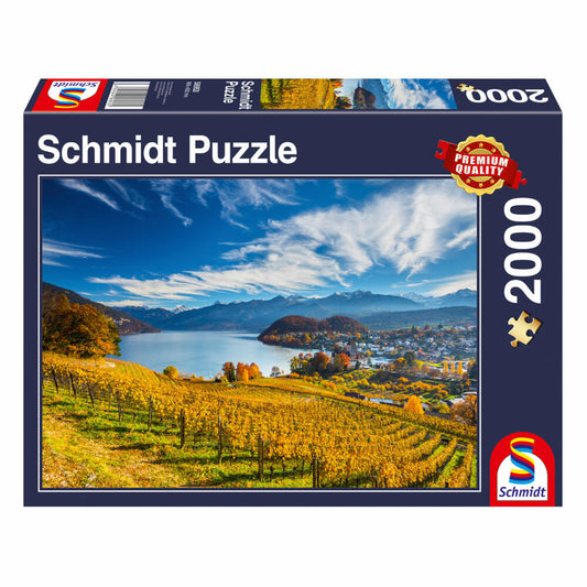 Schmidt Spiele Puzzle Weinberge, Erwachsenenpuzzle, 117.6 x 83.6 cm, 2000 Teile, 58953