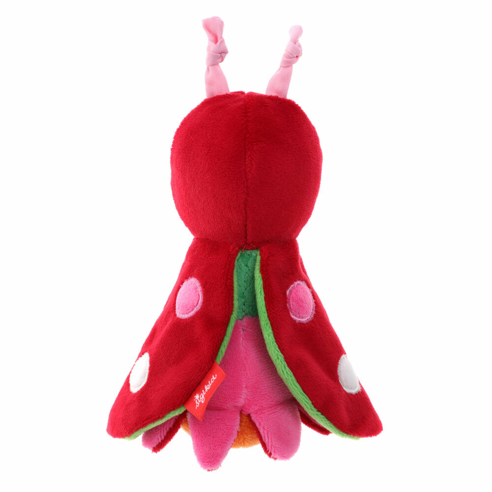 sigikid PlayQ Wende-Käfer, Greifling, Rasselkäfer, Rassel, Blume, Babyspielzeug, Baby Spielzeug, Polyester, 40887